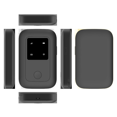 راوتر 4G Lte MiFi مفتوح مع بطاقة SIM بمصابيح LED ، أسود