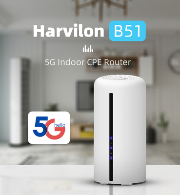 راوتر ثنائي النطاق 5G CPE NSA SA WiFi 6 مع فتحة بطاقة Nano SIM لشبكة 5G 4G 3.0 Gbps