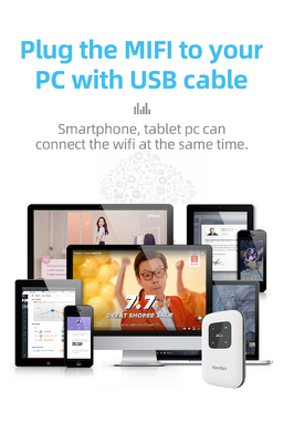 راوتر 3G 2G Pocket 4G WiFi مع فتحة بطاقة SIM لمشغل الاتصالات