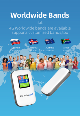 MIFI Mobile 4G Router مع شاشة 2700mAh-3000mAh Pocket WiFi Modem مفتوح