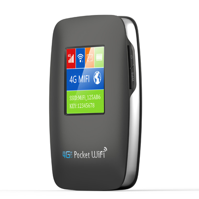 3000mAh Pocket WIFI Hotspot Mobile 4G Router مع شاشة سوداء غير مقفلة