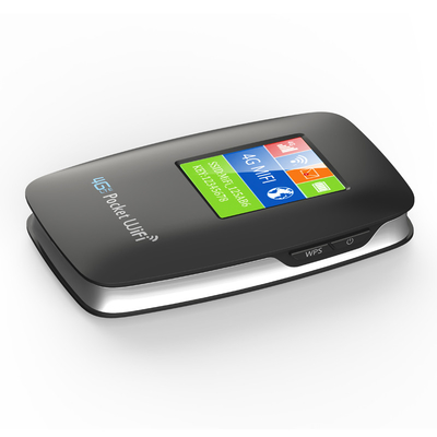 3000mAh Pocket WIFI Hotspot Mobile 4G Router مع شاشة سوداء غير مقفلة