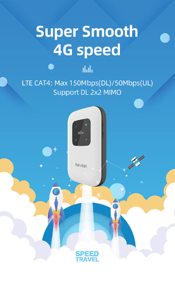 راوتر لاسلكي محمول 4g MiFi CAT4150Mbps يدعم B12 / B17 / B28