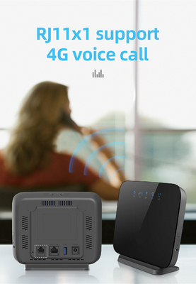Home CPE 4G Lte داخلي راوتر مع فتحة لبطاقة SIM هوائيات خارجية مزدوجة للمكتب