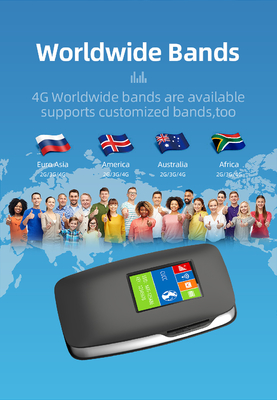 3000mAh 4G LTE Wireless MiFi Router WIFI Hotspot مع شاشة LCD الفرقة الدولية